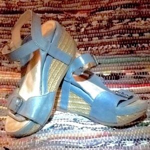 Bussola Style leather platform sandals